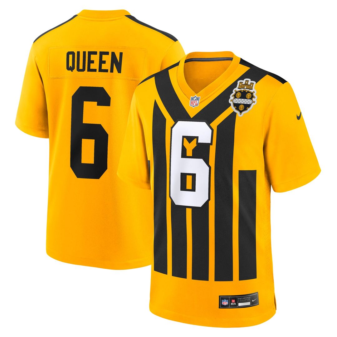 Patrick Queen Pittsburgh Steelers Alternate 1933 Throwback Jersey - Gold
