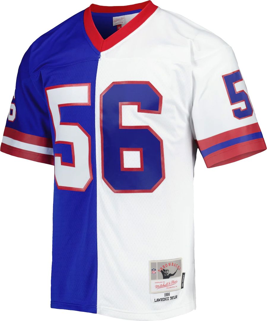 Lawrence Taylor New York Giants 1986 Split Legacy Jersey - Royal/White