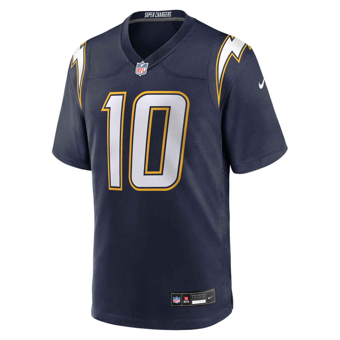 Justin Herbert Los Angeles Chargers Alternate Charger Power Jersey - Gold