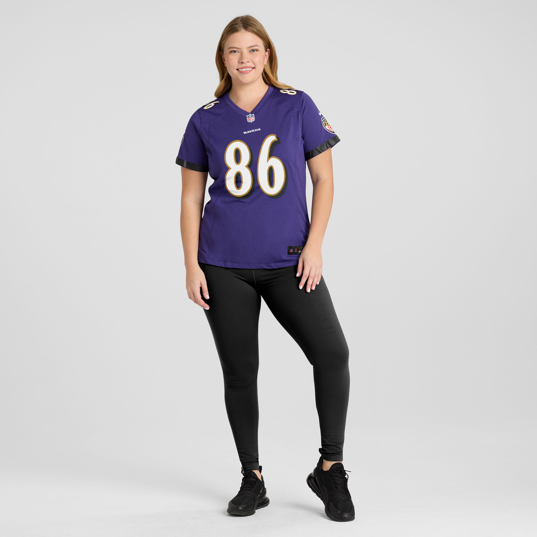 Cornelius Johnson Baltimore Ravens Women's Team Jersey - Purple