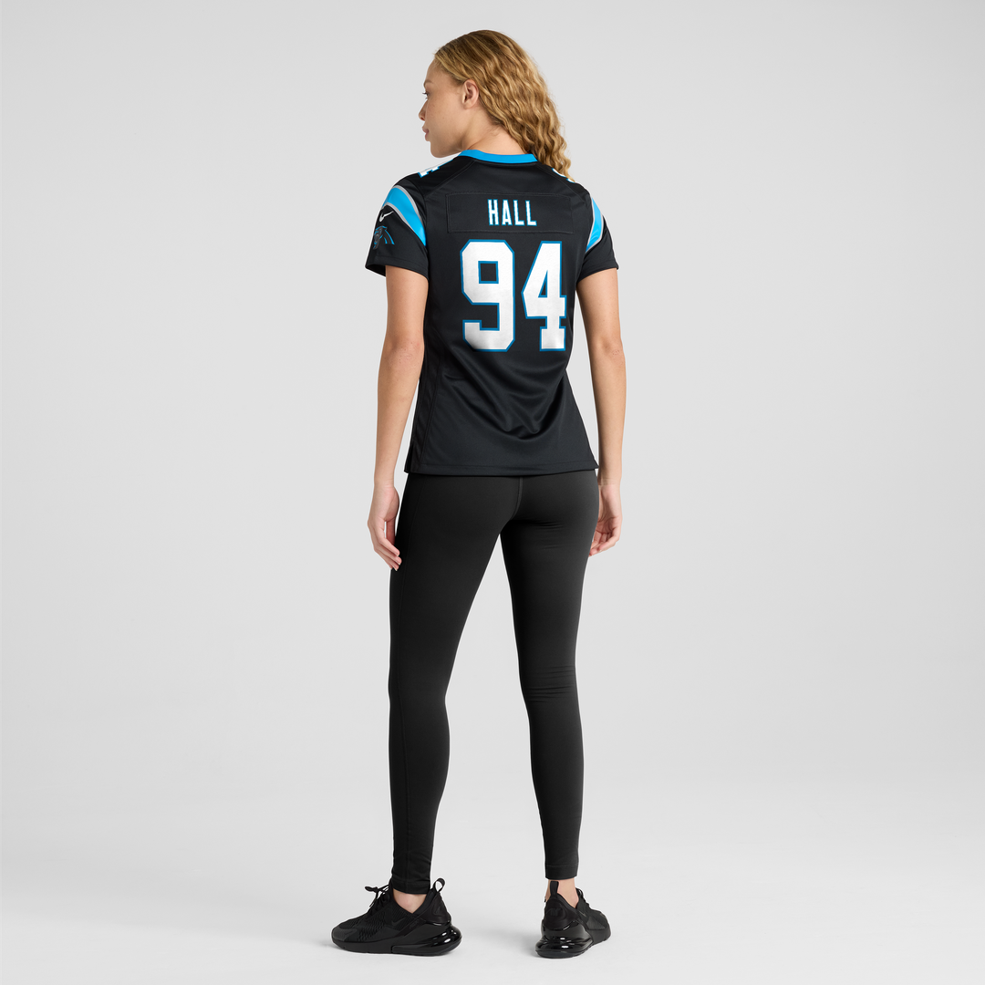 Aaron Hall Carolina Panthers Women's Team Jersey - Black