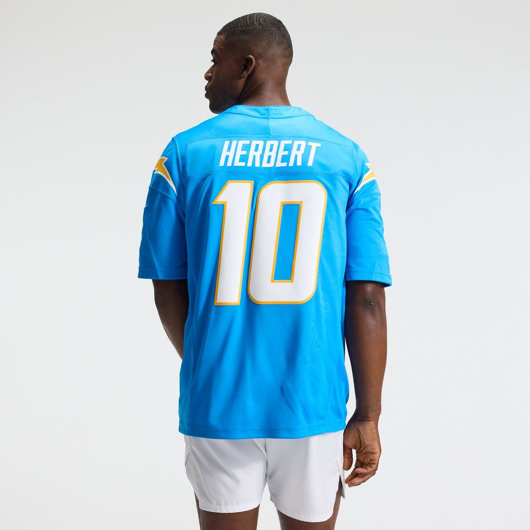Justin Herbert Los Angeles Chargers Alternate Super Chargers Stitched Jersey - Navy