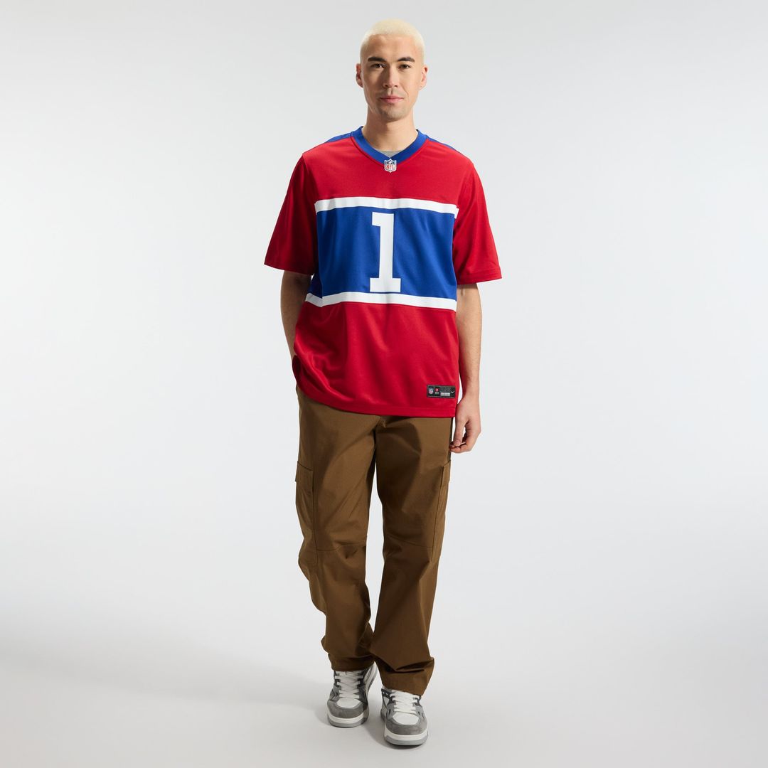 Malik Nabers New York Giants Alternate Jersey - Century Red