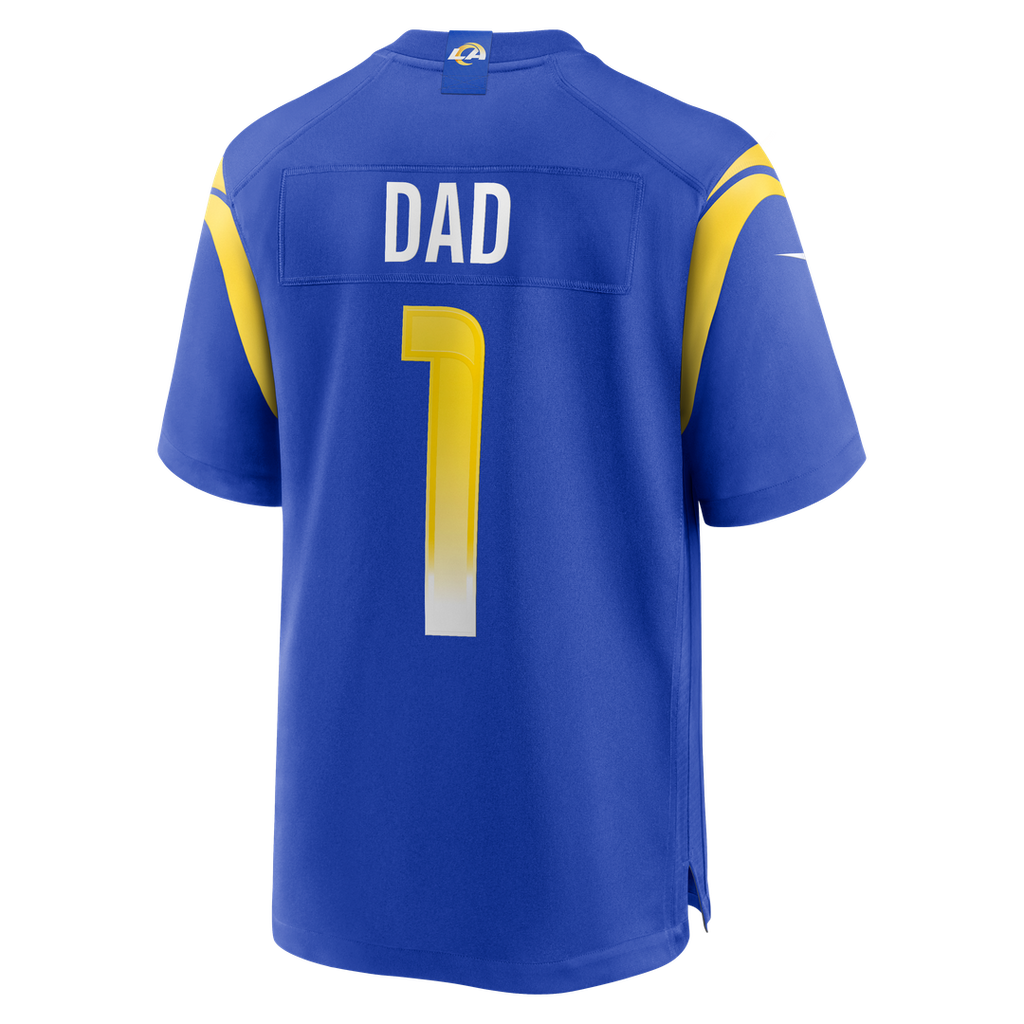 Number 1 Dad Los Angeles Rams Jersey - Royal