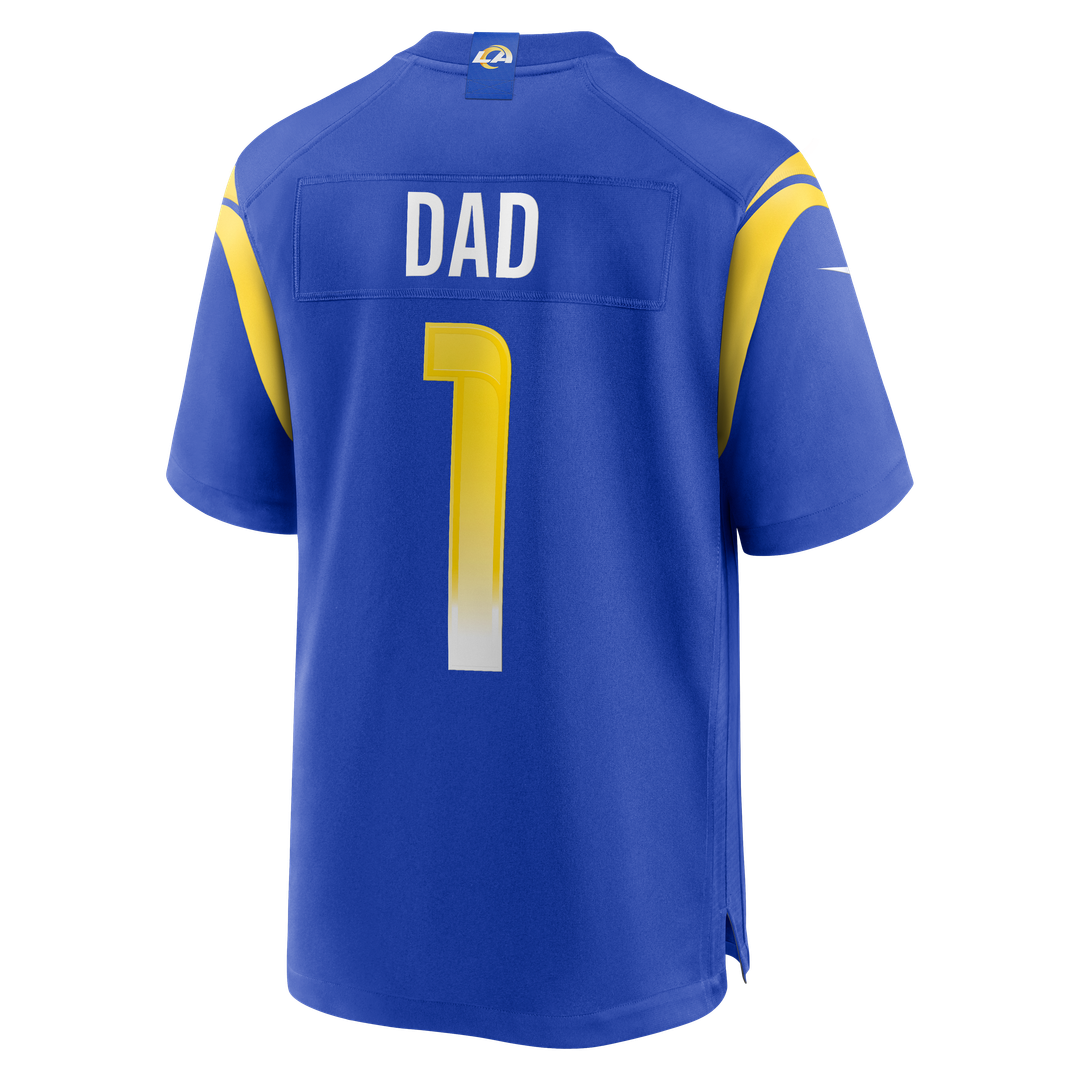 Number 1 Dad Los Angeles Rams Jersey - Royal