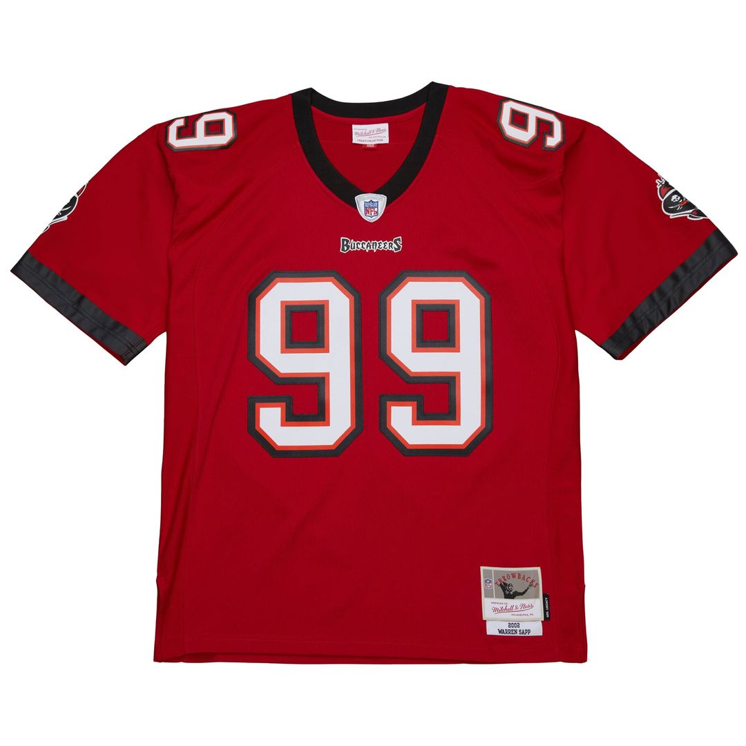 Warren Sapp Tampa Bay Buccaneers 2002 Legacy Jersey - Red