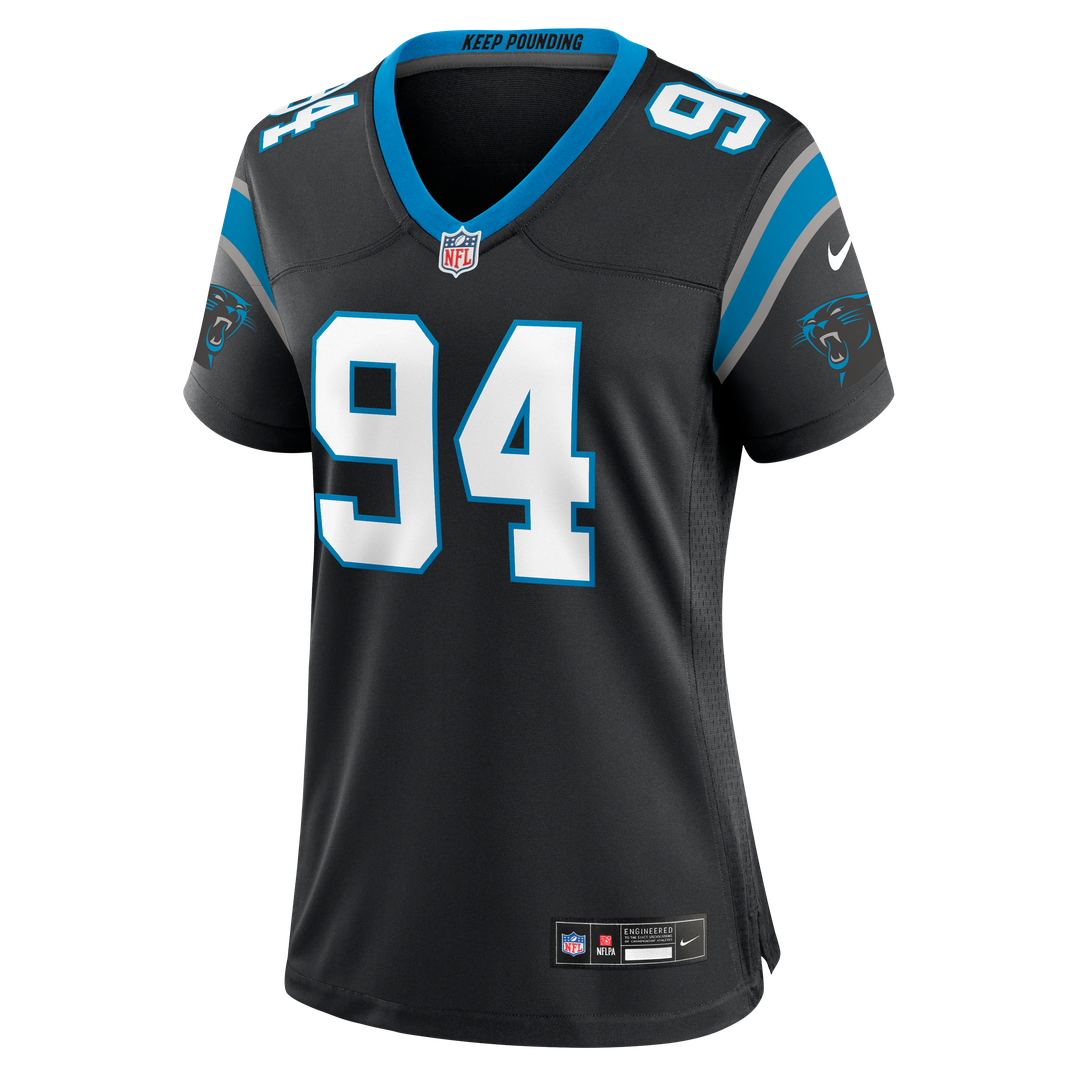 Aaron Hall Carolina Panthers Women's Team Jersey - Black