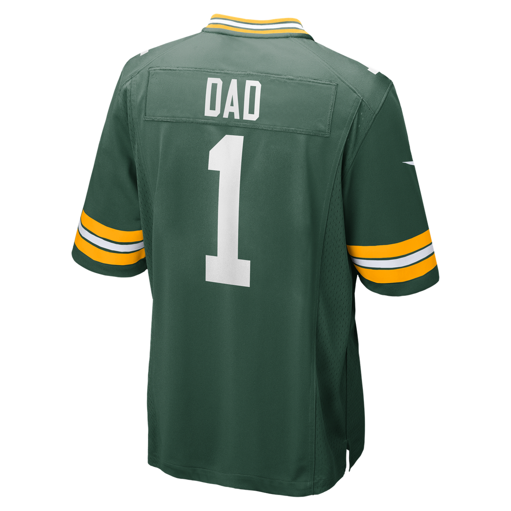 Number 1 Dad Green Bay Packers Jersey - Green