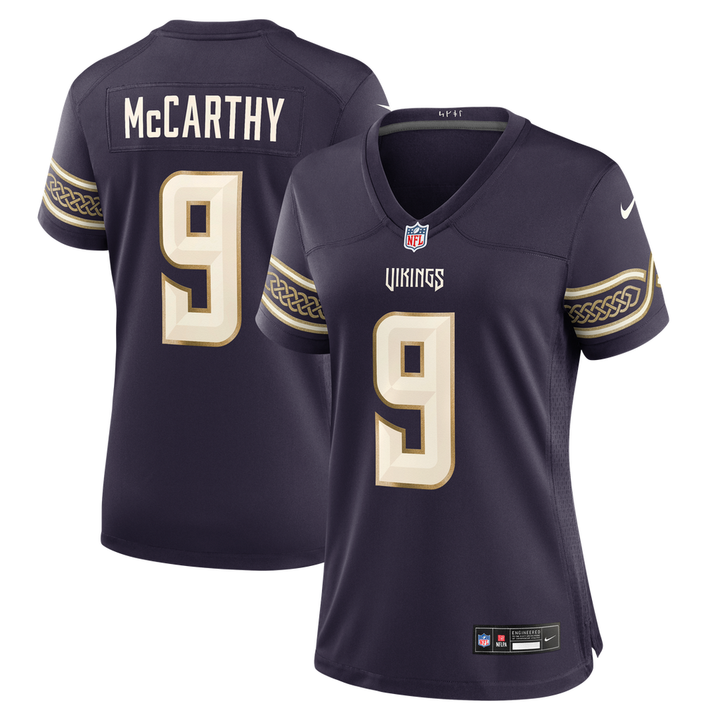 J.J McCarthy Minnesota Vikings Women's 2026 Rivalries Collection Jersey - Purple