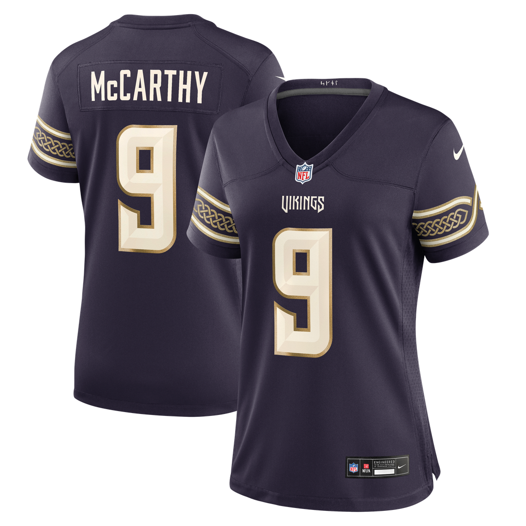 J.J McCarthy Minnesota Vikings Women's 2026 Rivalries Collection Jersey - Purple