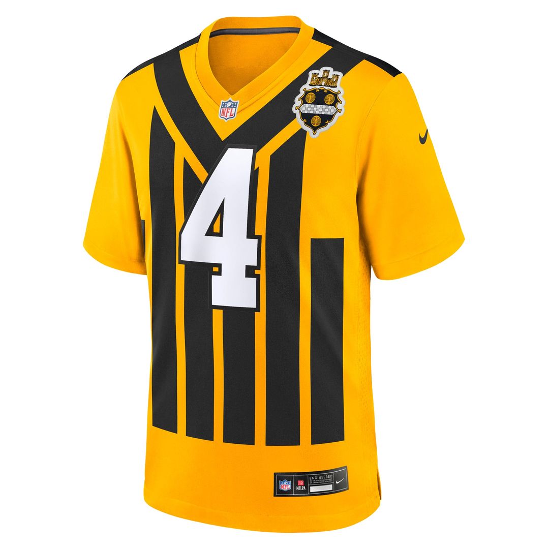 DK Metcalf Pittsburgh Steelers Alternate 1933 Throwback Jersey - Gold