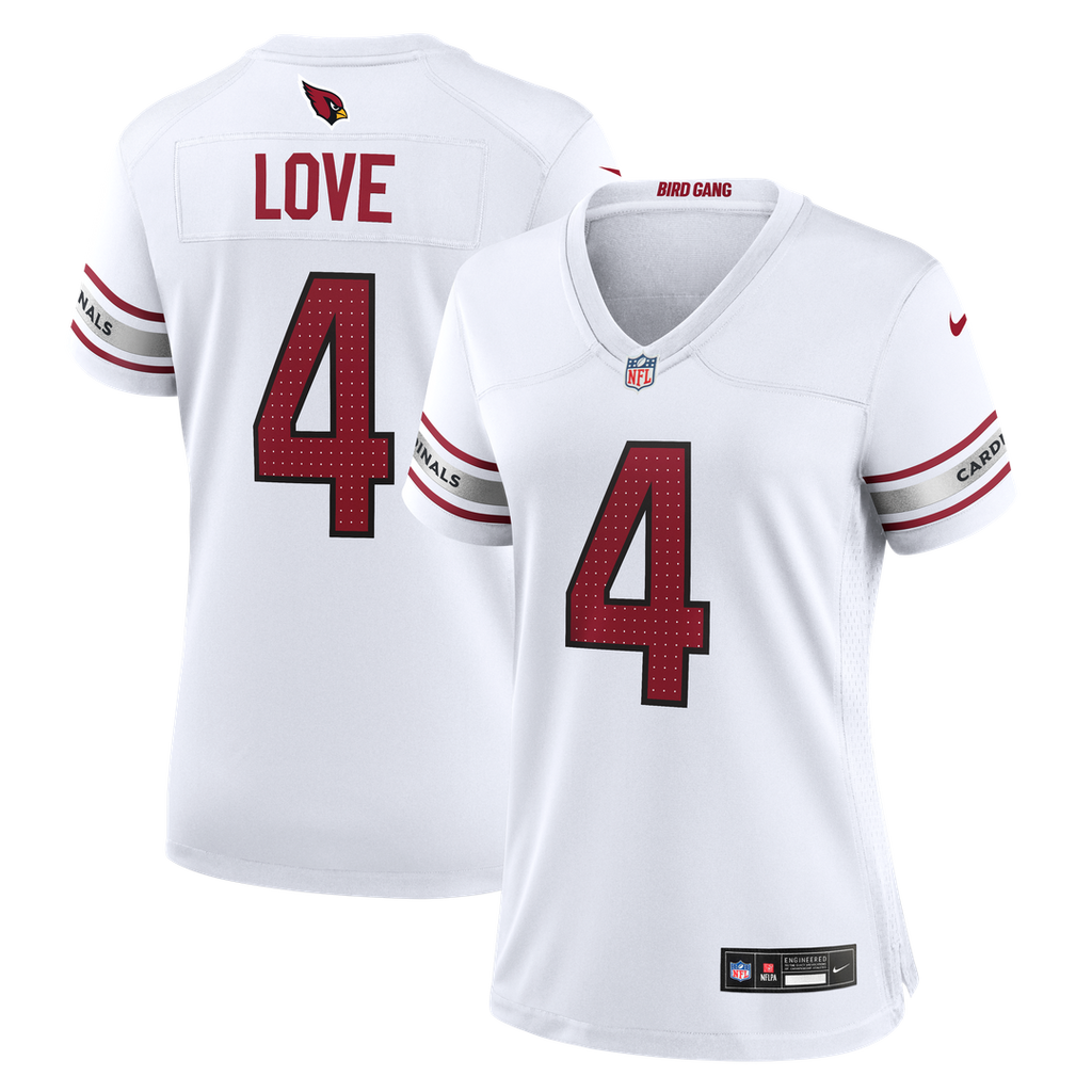 Jeremiyah Love Arizona Cardinals Women's Jersey - White