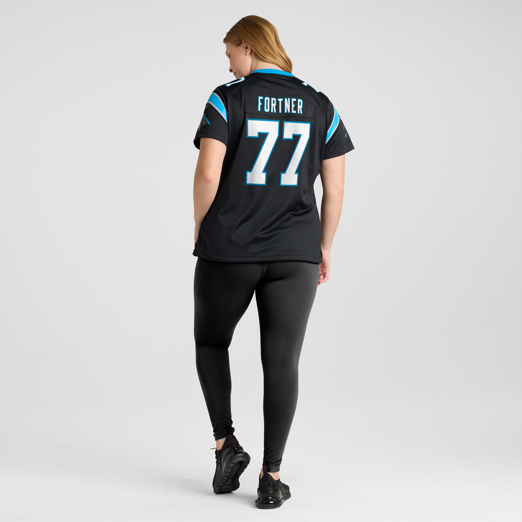 Luke Fortner Carolina Panthers Women's Team Jersey - Black