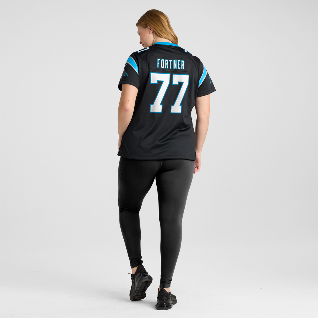 Luke Fortner Carolina Panthers Women's Team Jersey - Black