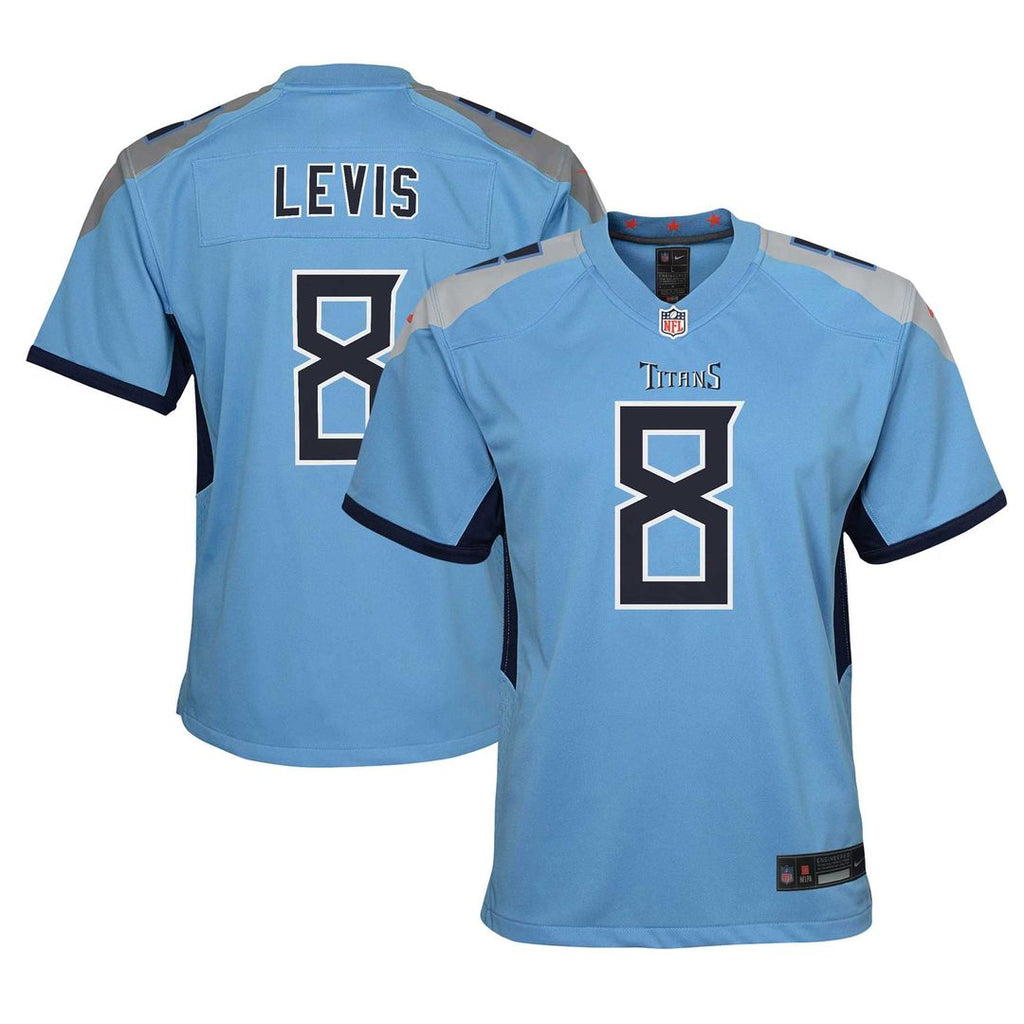 Will Levis Tennessee Titans Youth Jersey - Light Blue