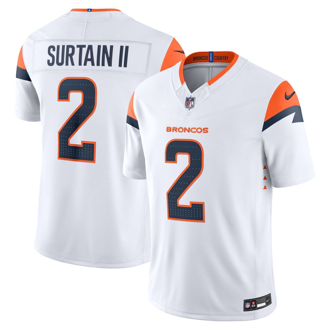 Patrick Surtain II Denver Broncos Alternate Stitched Jersey - Navy