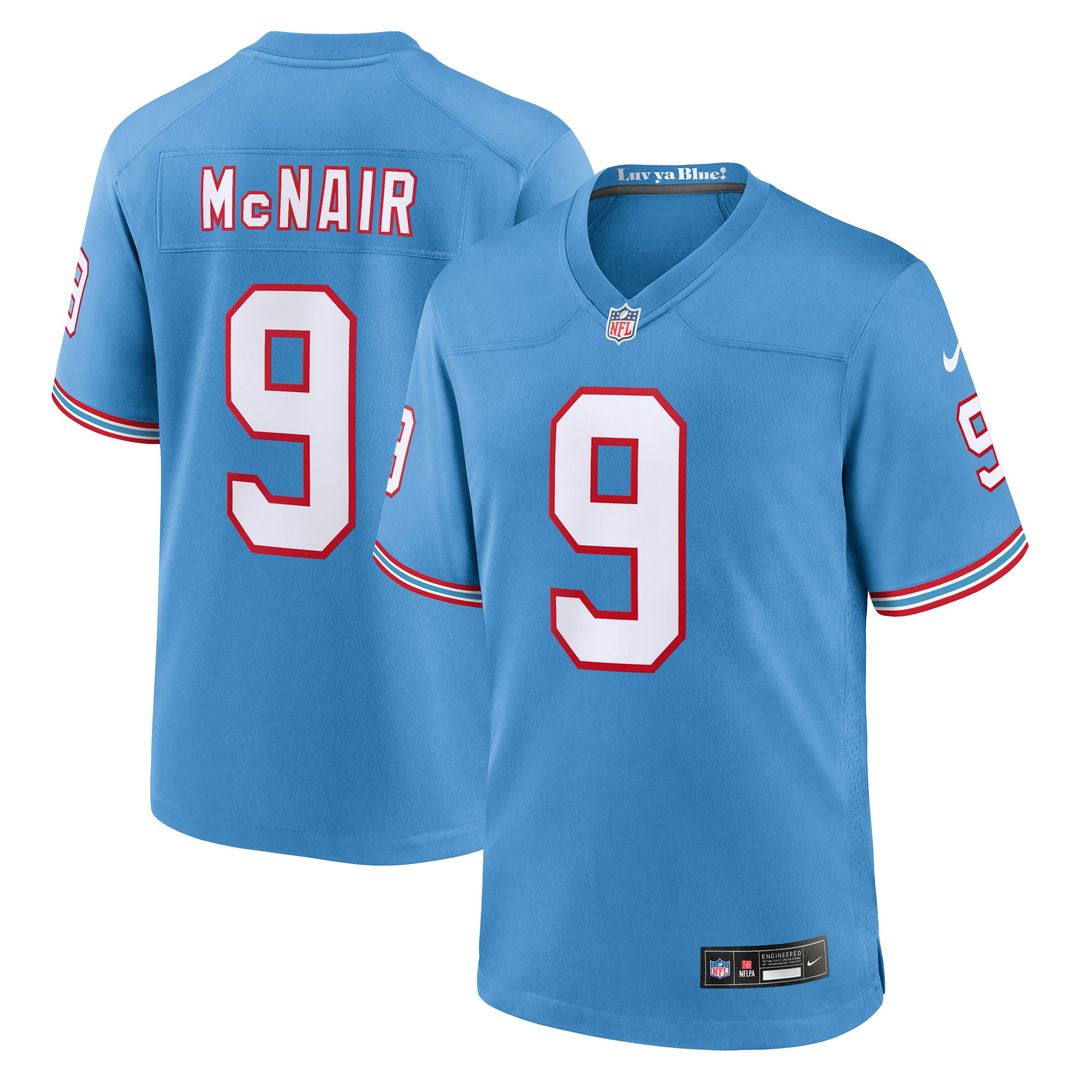 Steve McNair Tennessee Titans Retired Player Alternate Jersey - Light Blue