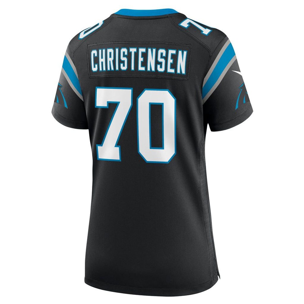 Brady Christensen Carolina Panthers Women's Team Jersey - Black