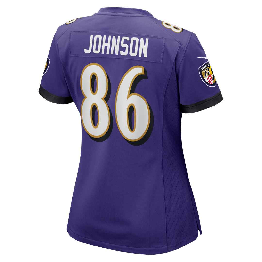 Cornelius Johnson Baltimore Ravens Women's Team Jersey - Purple