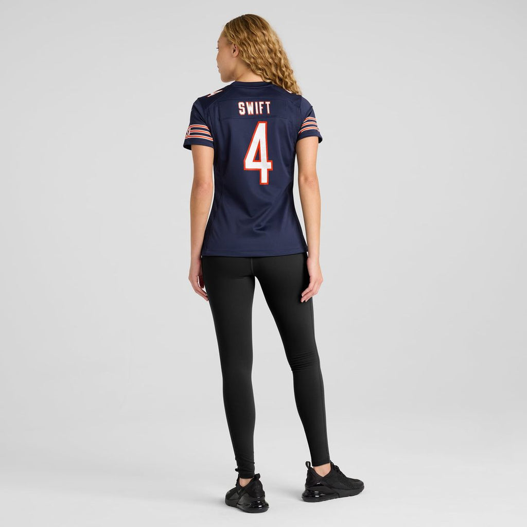 D'Andre Swift Chicago Bears Women's Jersey - Navy