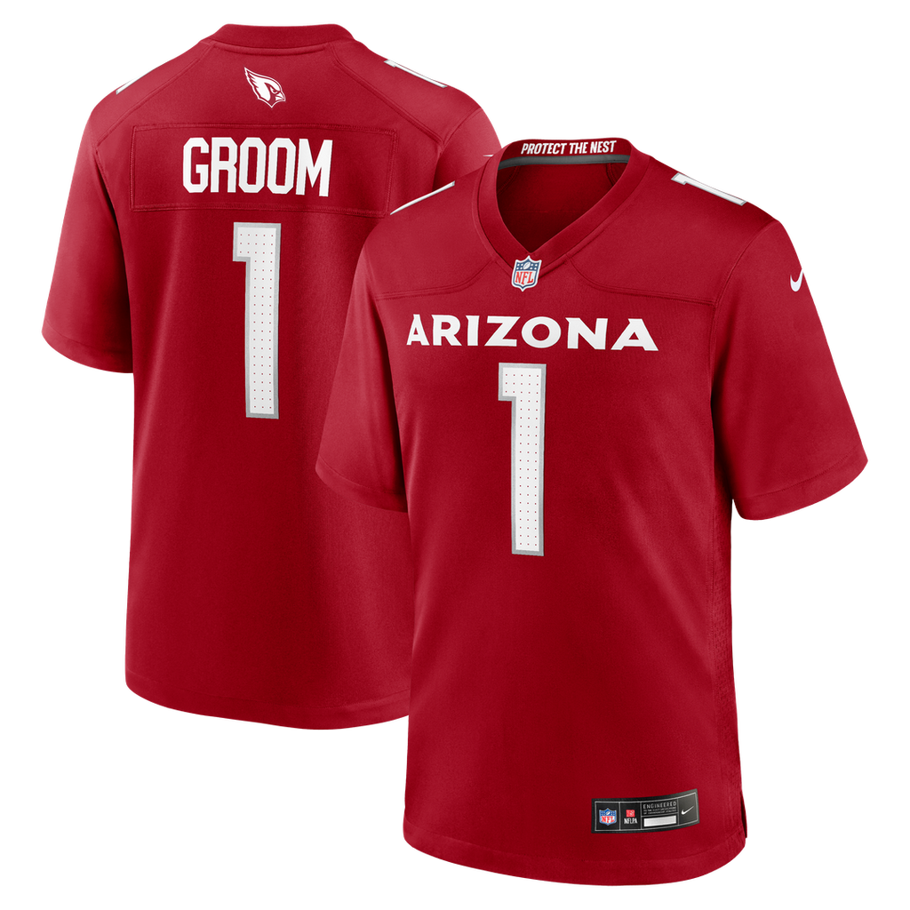 Number 1 Groom Arizona Cardinals Jersey - Cardinal
