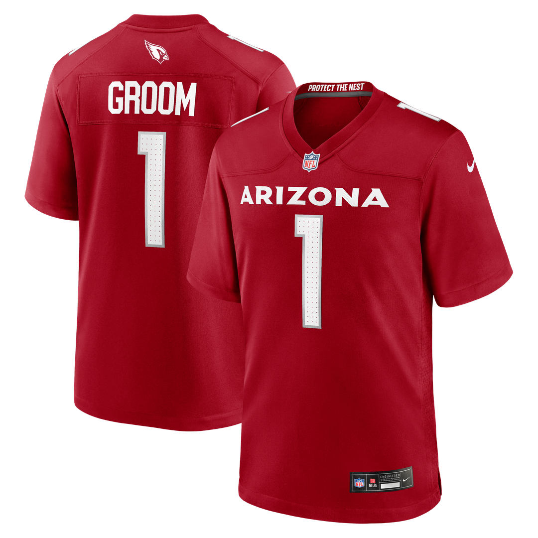 Number 1 Groom Arizona Cardinals Jersey - Cardinal