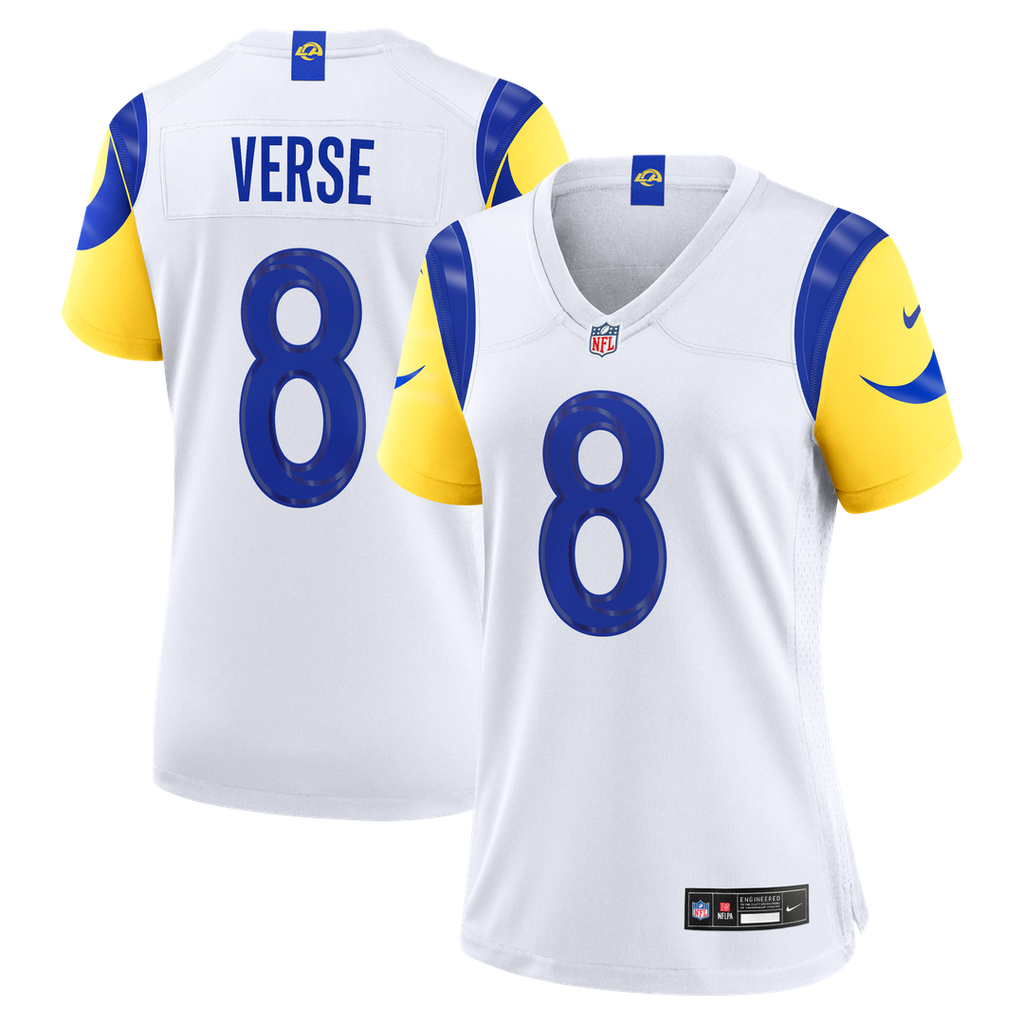 Jared Verse Los Angeles Rams Women's Jersey - White