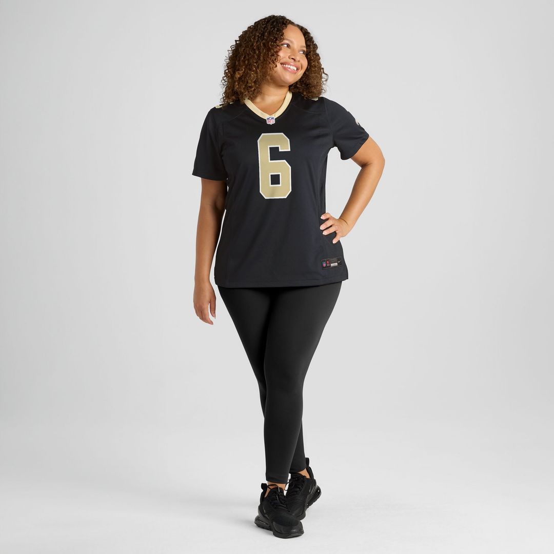 Tyler Shough New Orleans Saints Women's Jersey - Black