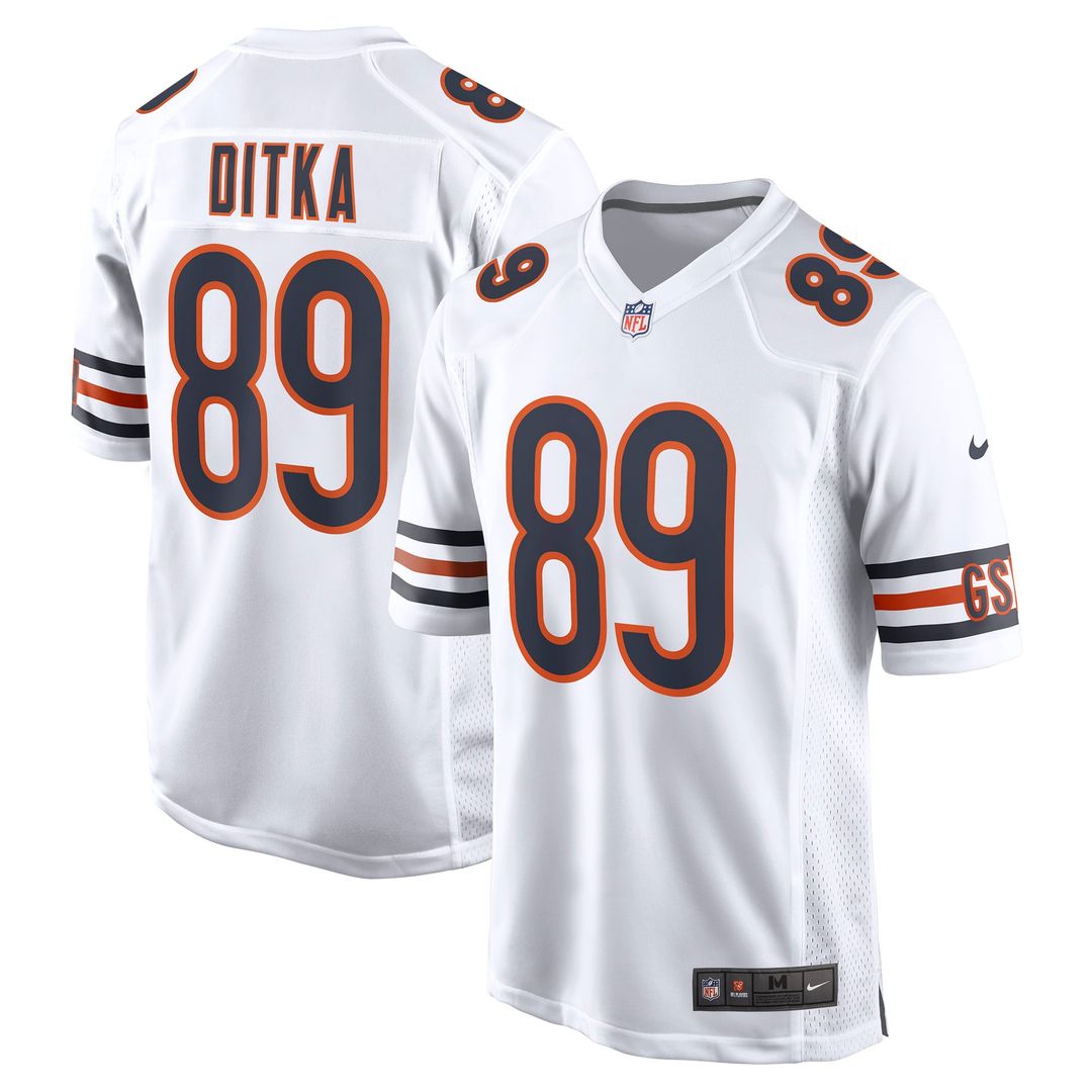 Mike Ditka Chicago Bears Retired Player Jersey - White