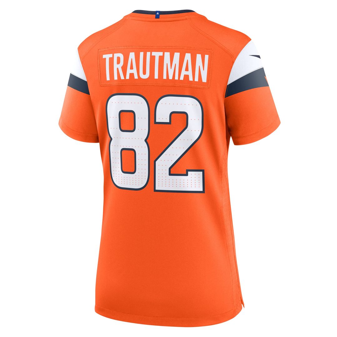 Adam Trautman Denver Broncos Women's Team Jersey - Orange