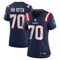 Greg Van Roten New England Patriots Women's Team Jersey - Navy