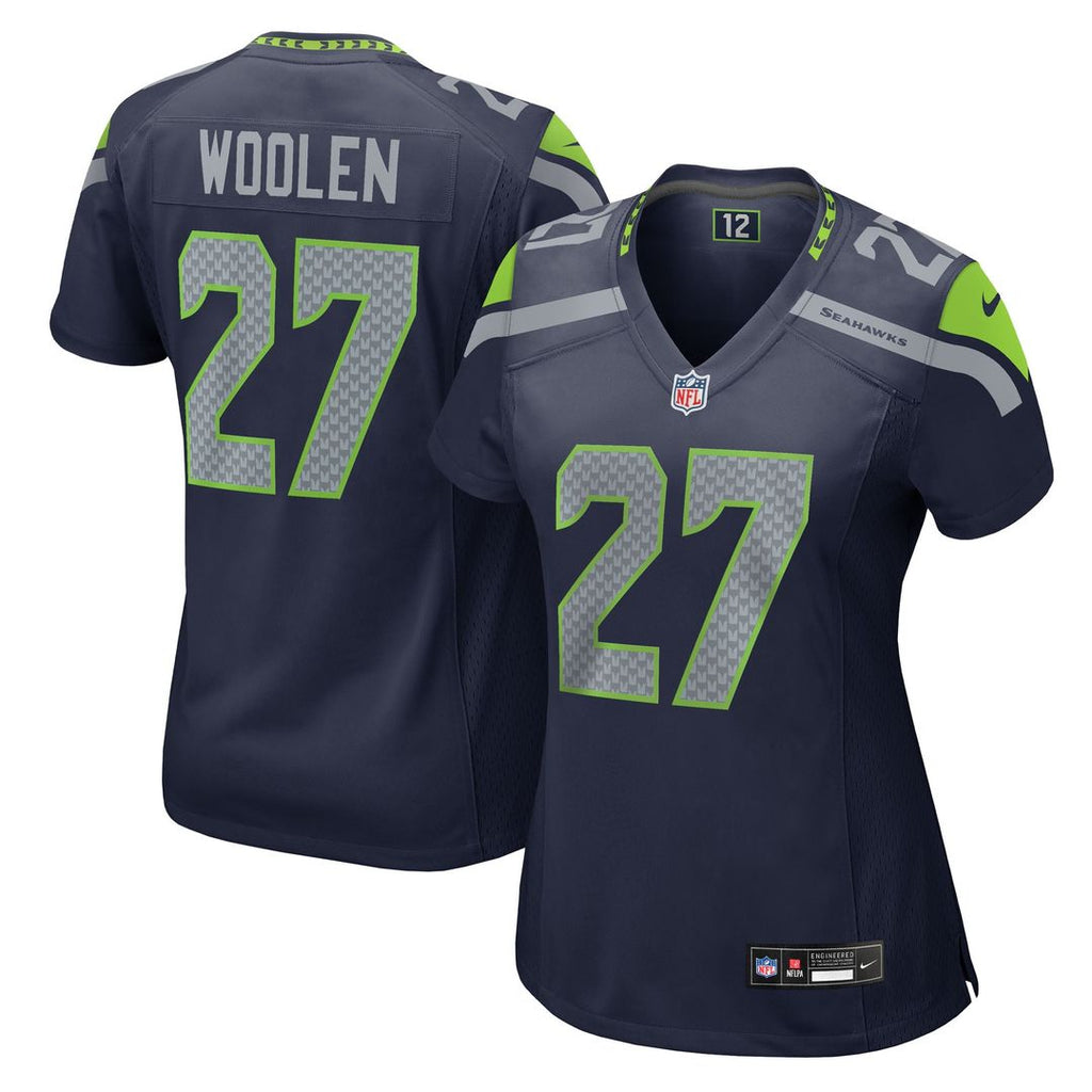 Riq Woolen Seattle Seahawks Women's Team Jersey - College Navy