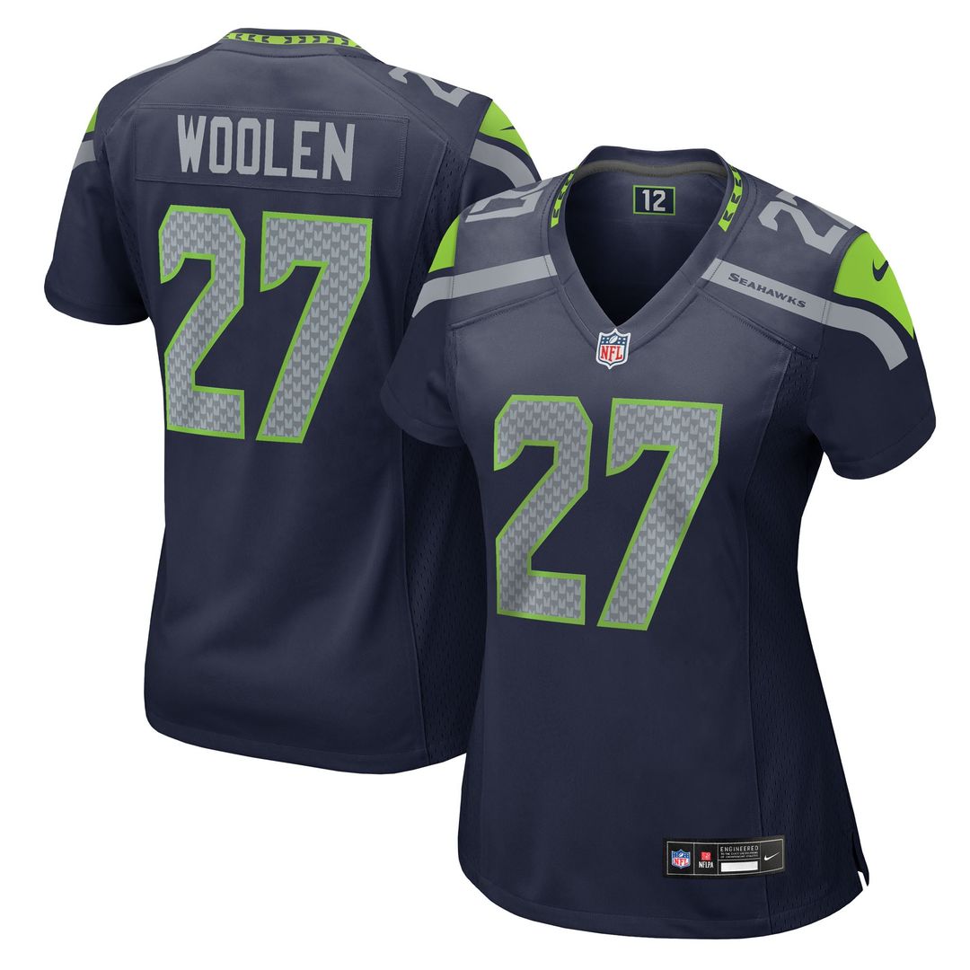 Riq Woolen Seattle Seahawks Women's Team Jersey - College Navy