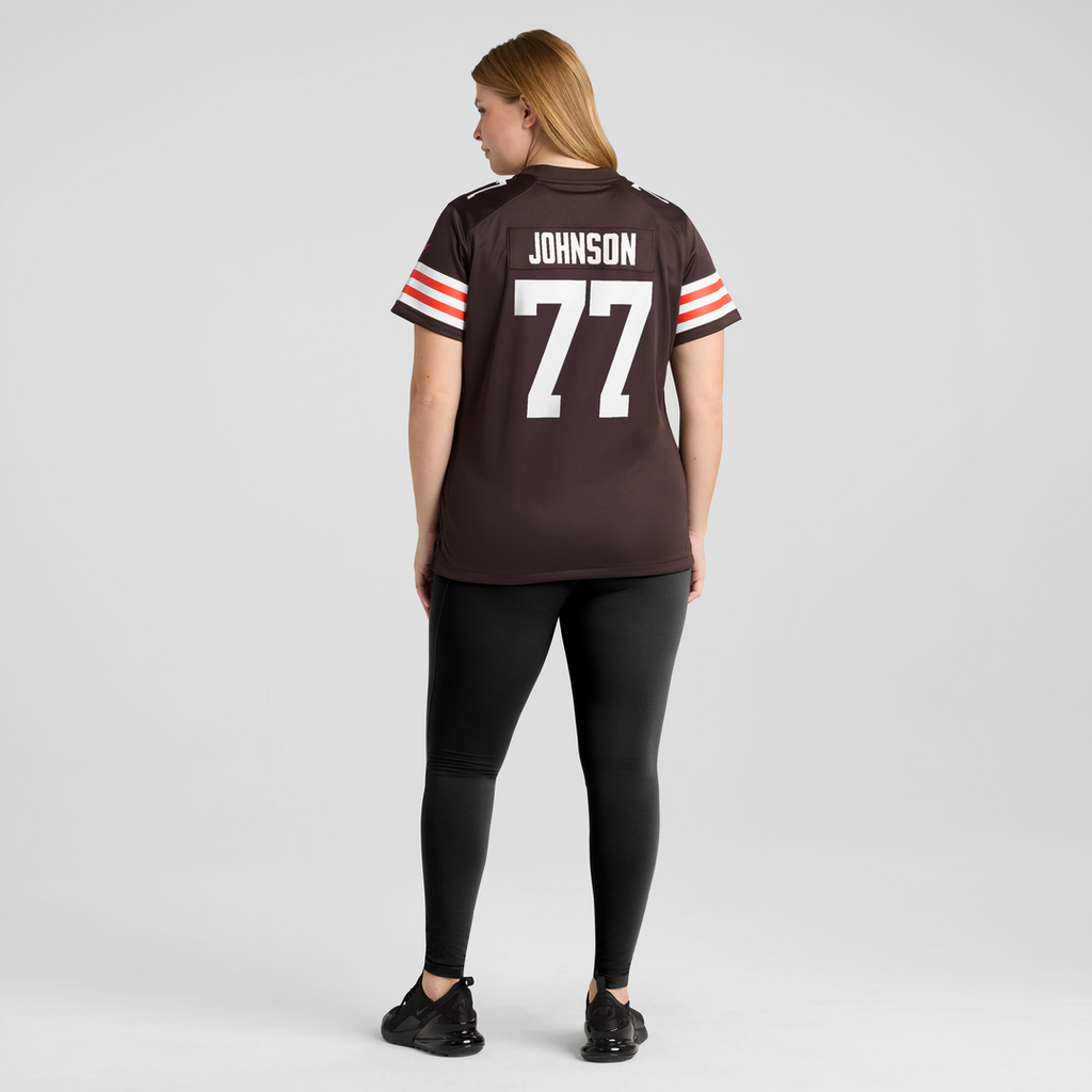 Zion Johnson Cleveland Browns Women's Team Jersey - Brown