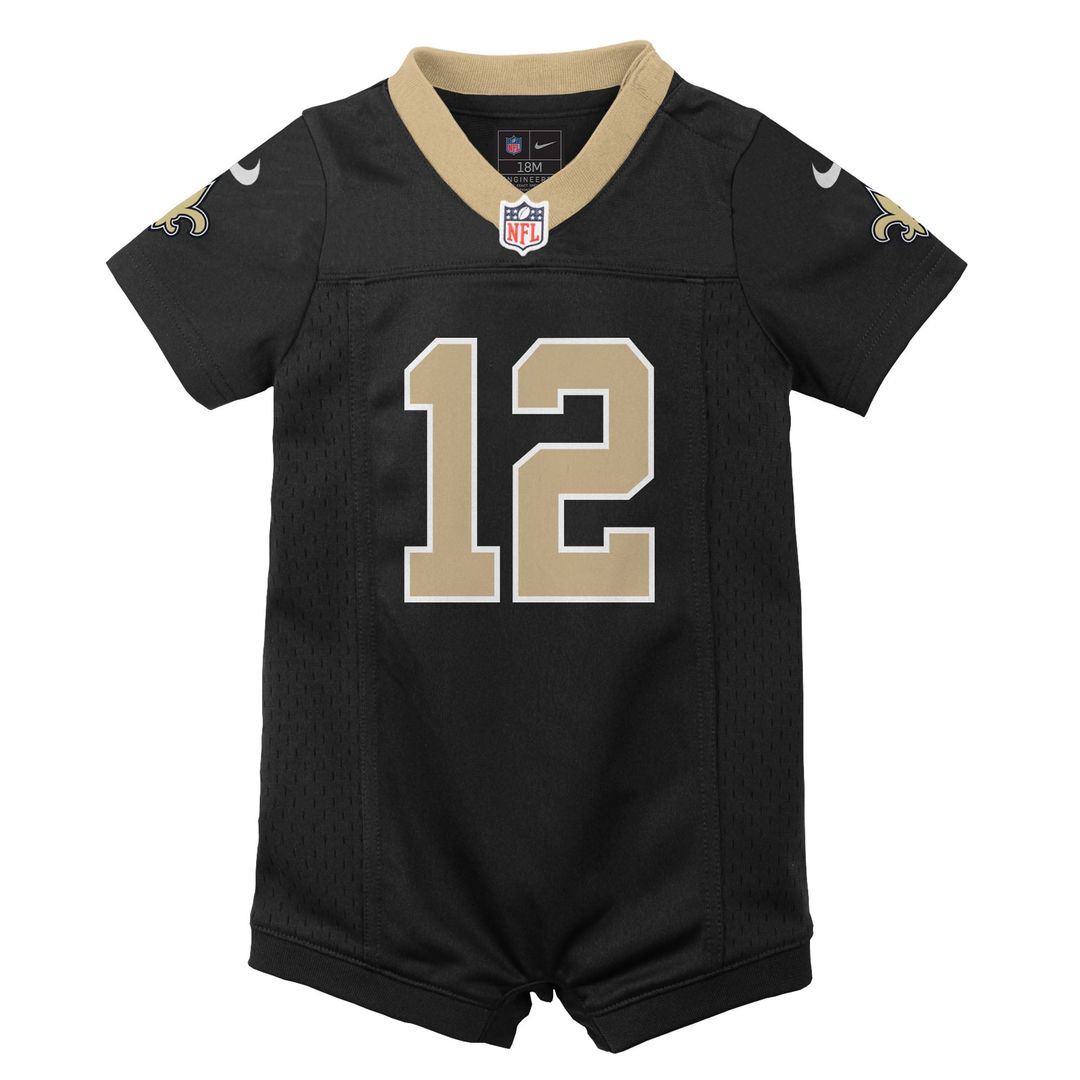 Chris Olave New Orleans Saints Newborn Romper Jersey - Black