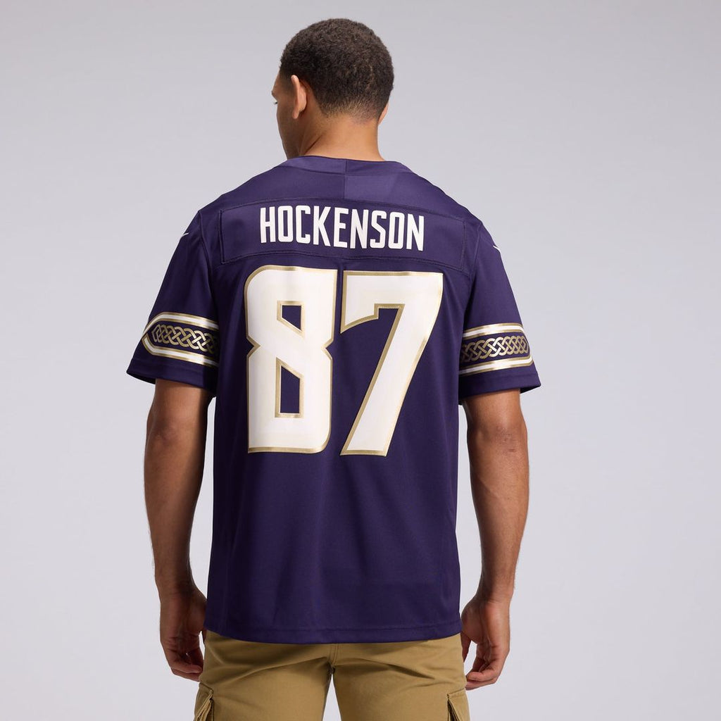 T.J. Hockenson Minnesota Vikings 2026 Rivalries Collection Stitched Jersey - Purple