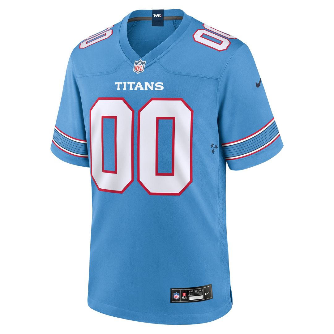 Tennessee Titans Game Custom Jersey - Light Blue