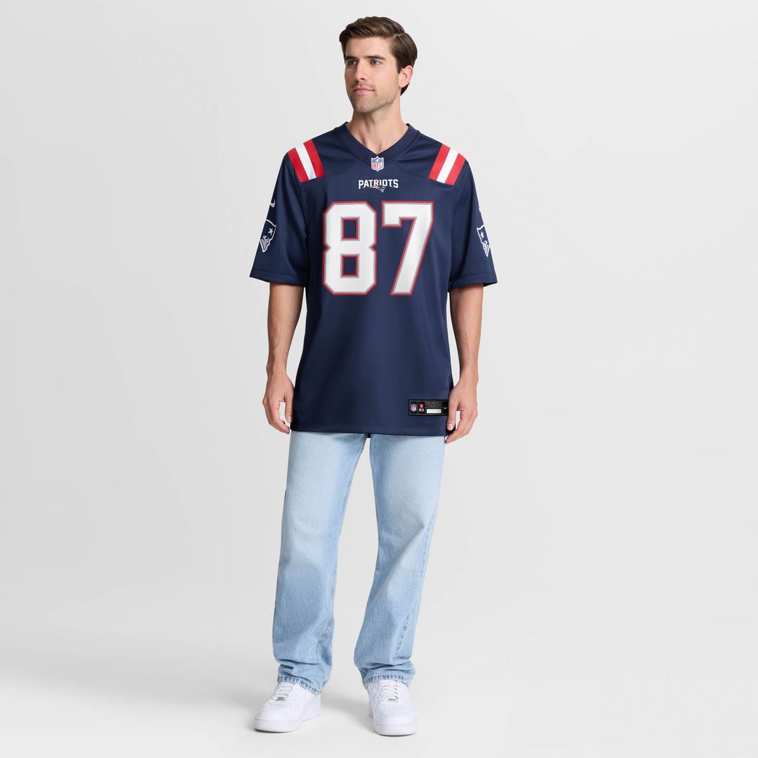 Romeo Doubs New England Patriots Jersey - Navy