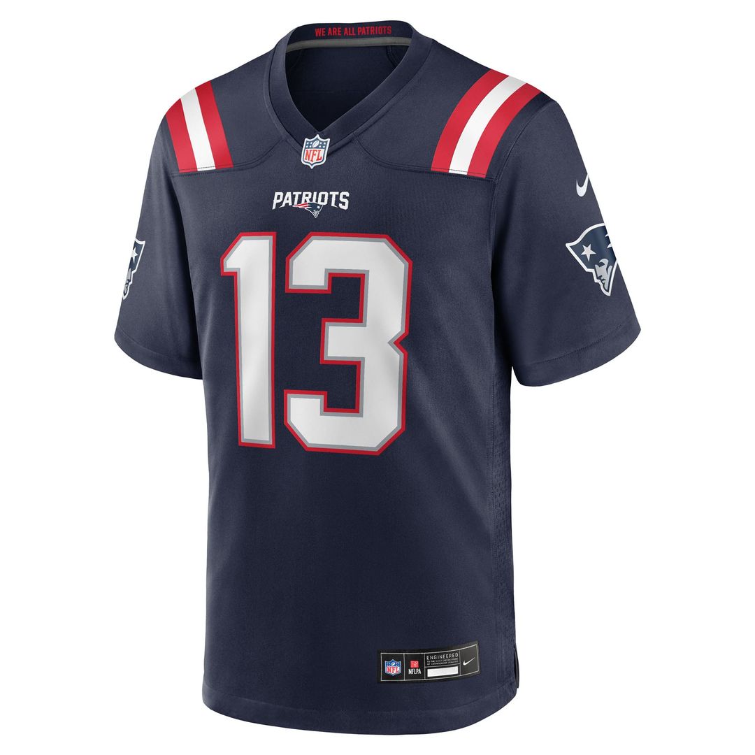 Mack Hollins New England Patriots Team Jersey - Navy