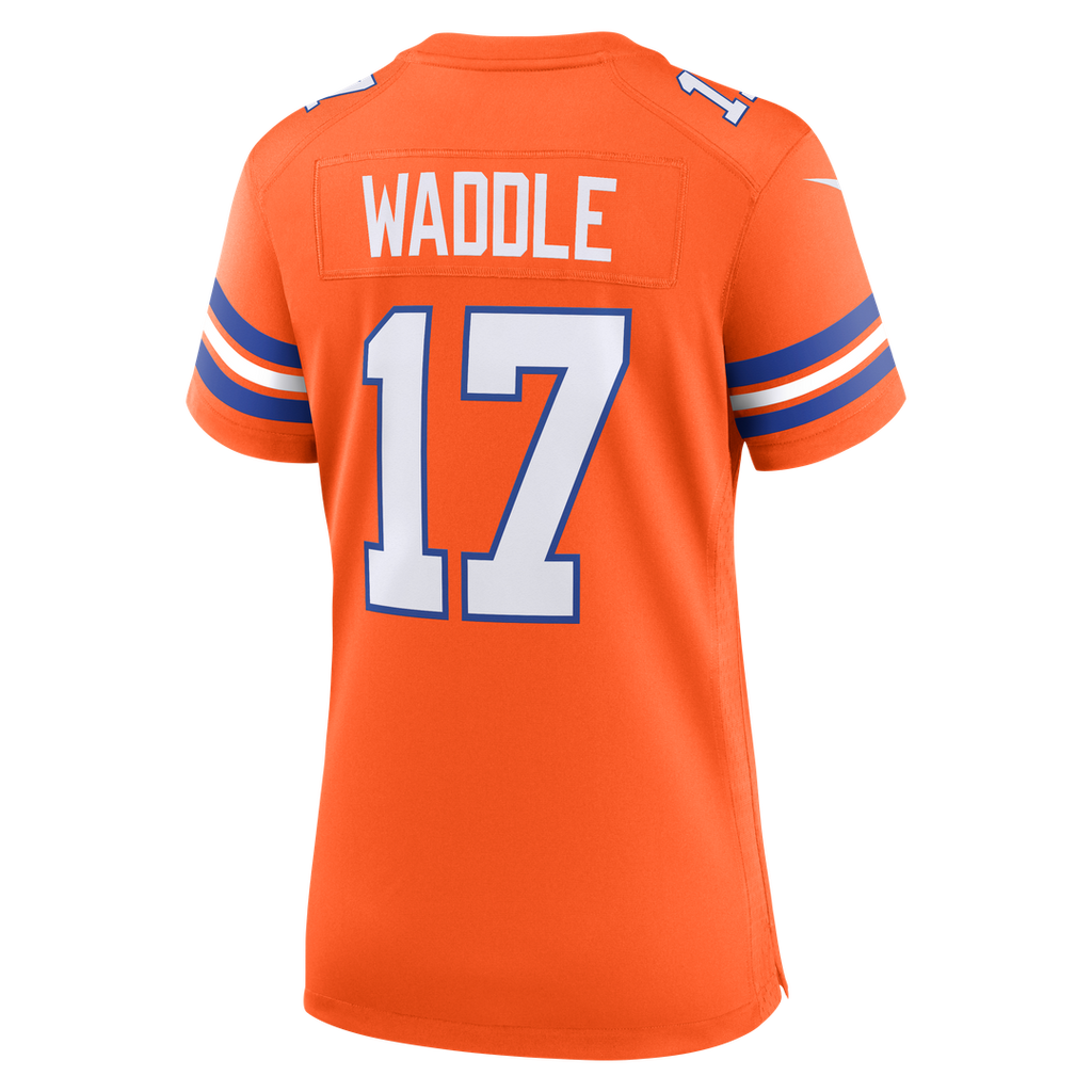 Jaylen Waddle Denver Broncos Women's Mile High Collection 1977 Throwback Jersey - Orange