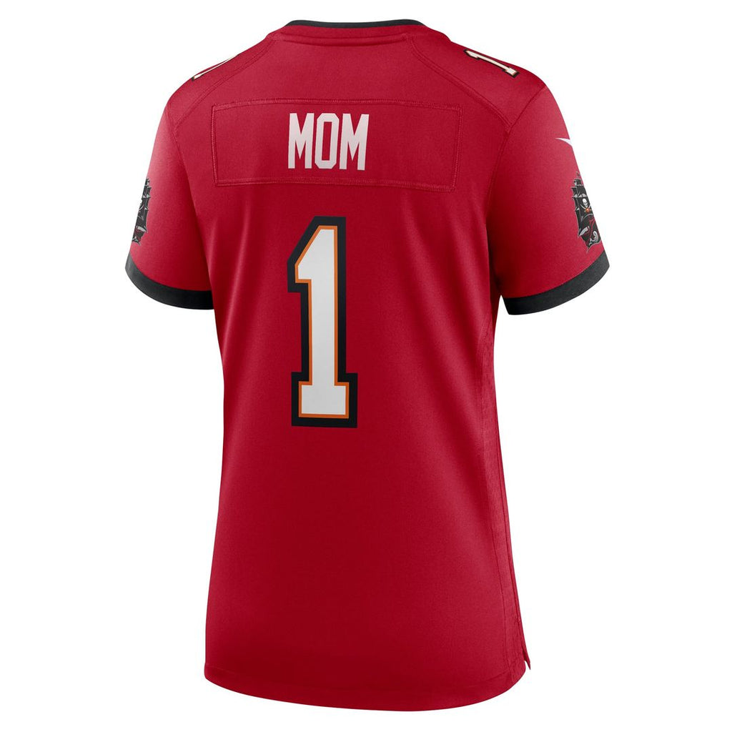 Number 1 Mom Tampa Bay Buccaneers Women's Jersey - Red