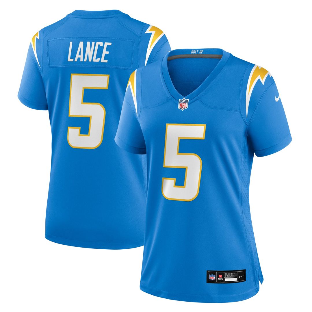 Trey Lance Los Angeles Chargers Women's Team Jersey - Powder Blue