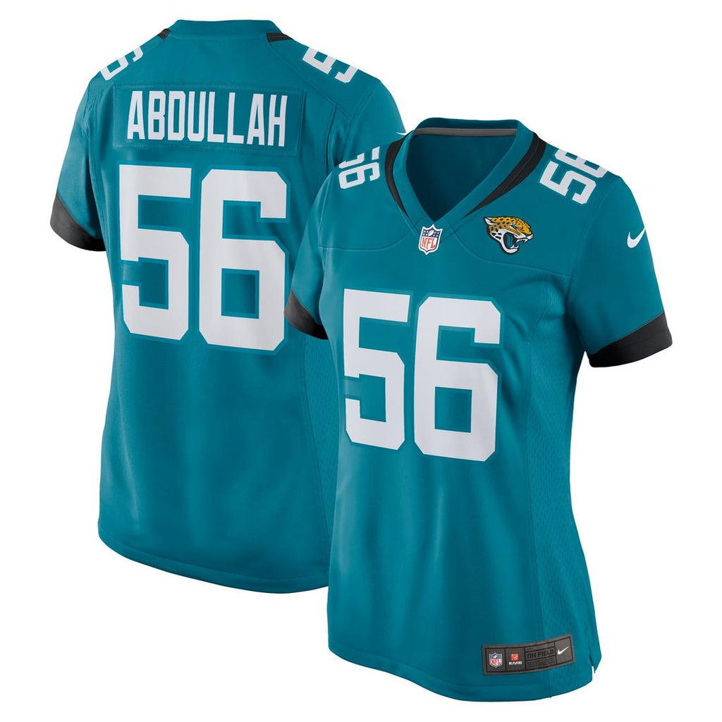Yasir Abdullah Jacksonville Jaguars Women's Team Jersey - Teal