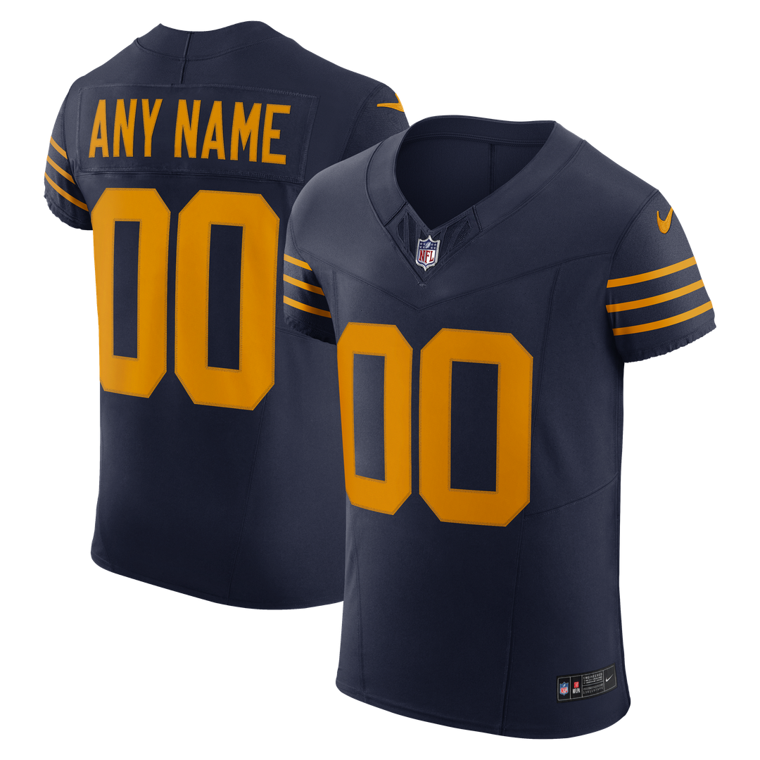 Green Bay Packers Alternate Elite Custom Jersey - Navy