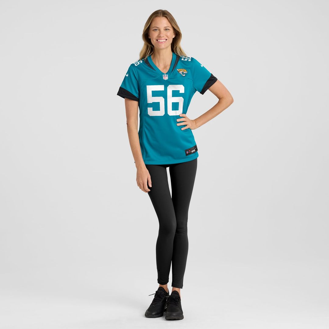 Yasir Abdullah Jacksonville Jaguars Women's Team Jersey - Teal