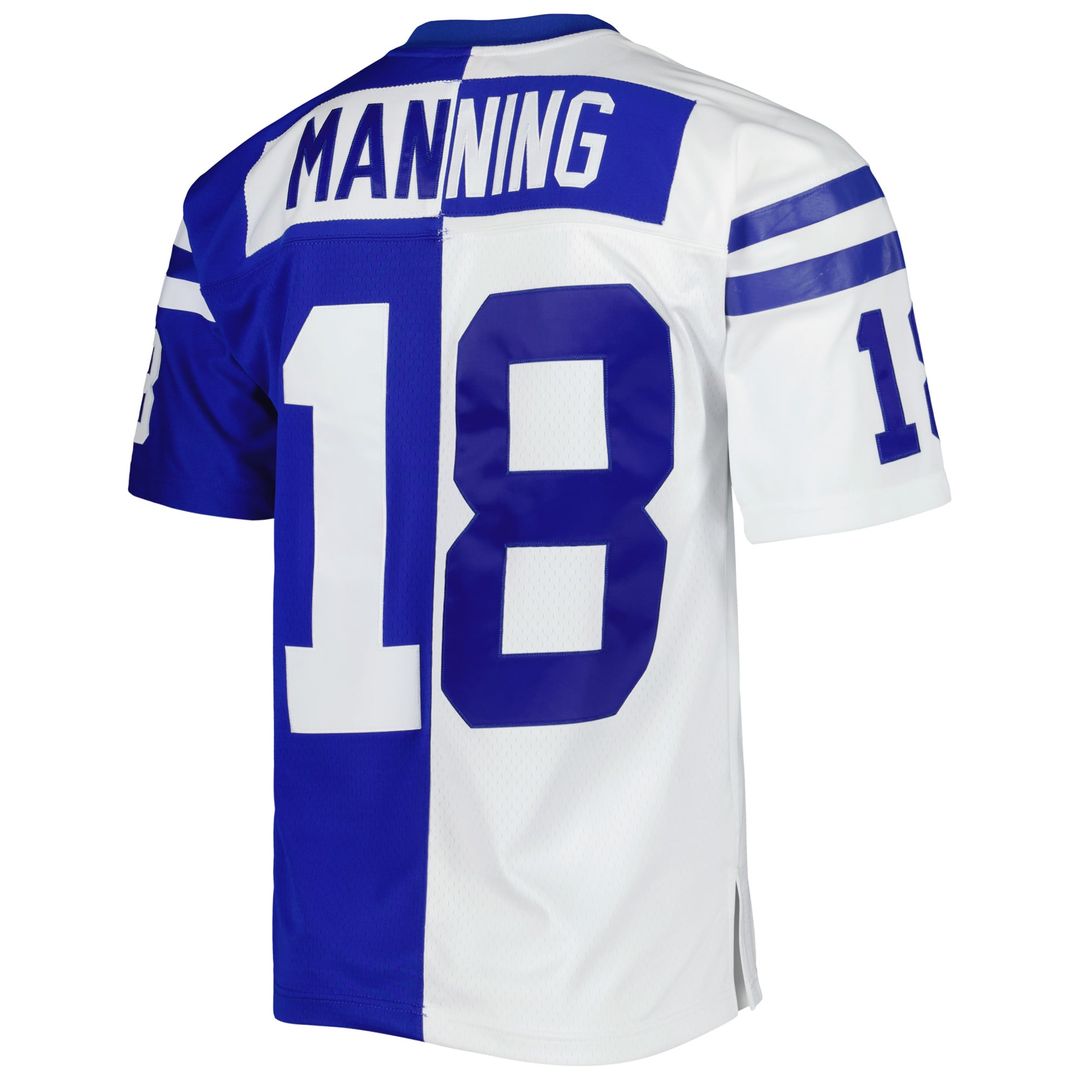 Peyton Manning Indianapolis Colts 1998 Split Legacy Jersey - Royal/White