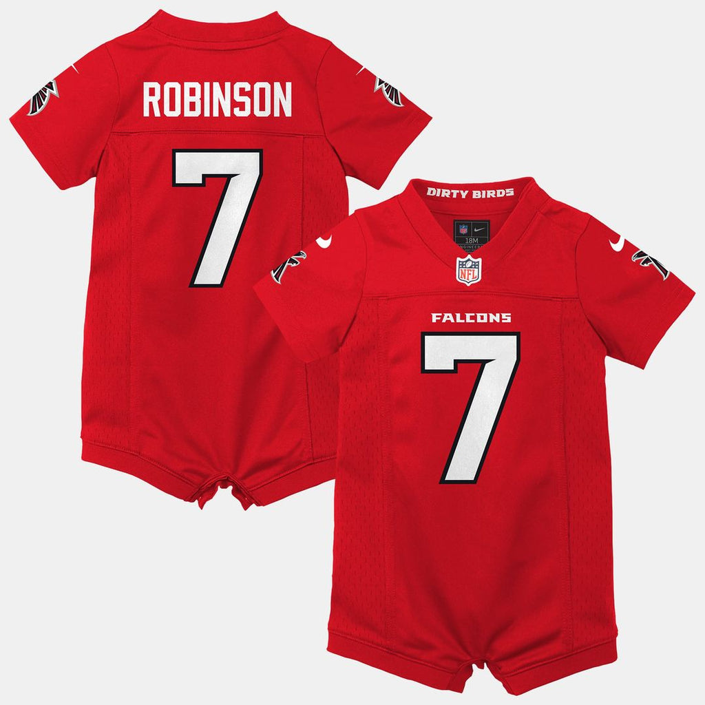 Bijan Robinson Atlanta Falcons Newborn Romper Jersey - Red
