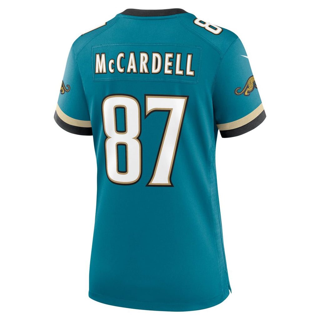 Keenan McCardell Jacksonville Jaguars Women's Prowler Throwback Retired Player Jersey - Teal