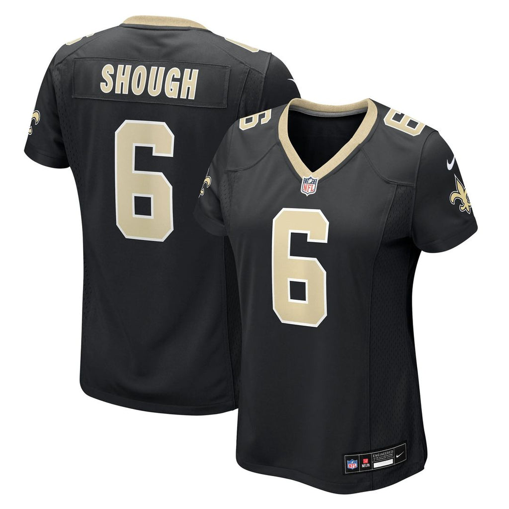 Tyler Shough New Orleans Saints Women's Jersey - Black