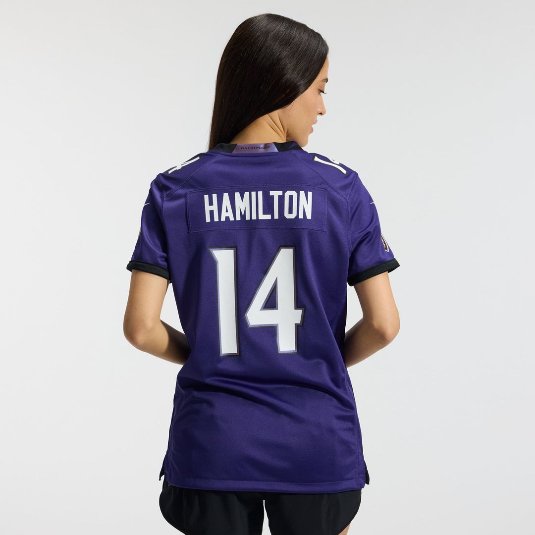 Kyle Hamilton Baltimore Ravens Women's Team Jersey - Purple